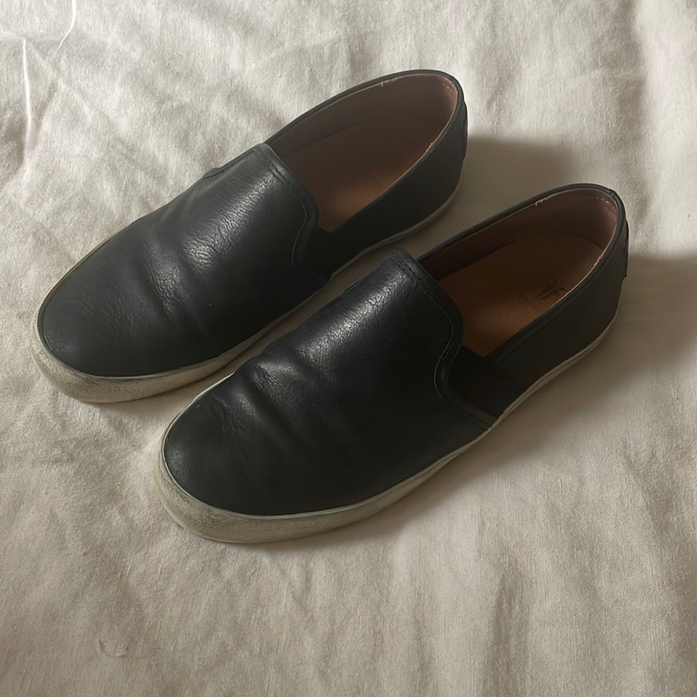 Frye Dylan Slip-on Sneakers Size 7 Black Loafers